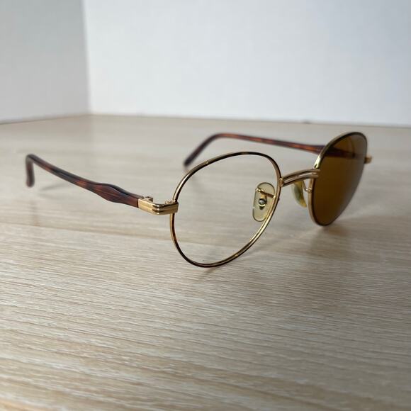 Vintage B&L Ray-Ban Rituals W2546 Sunglasses FRAMES ONLY Gold Tortoise - Picture 1 of 11